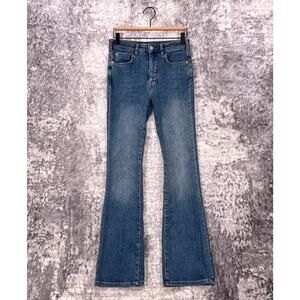 Anthropologie Jeans 25 Womens Pilcro Icon High Rise Flare Full Length Denim